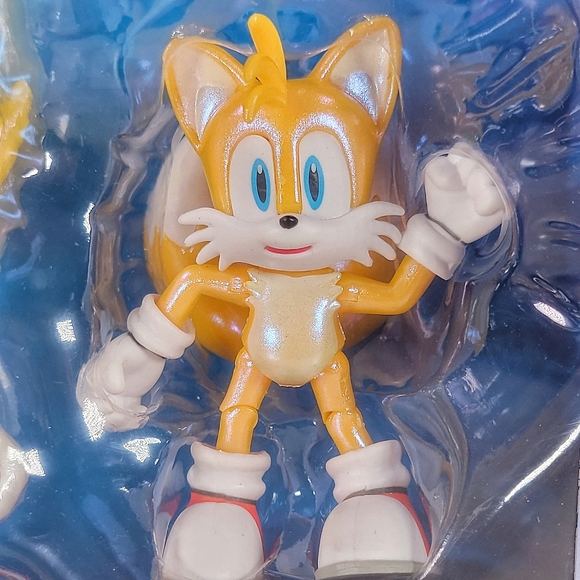 Sonic The Hedgehog Team Collection 4" Iridescent Knuckles Tails Super Sonic Set - Picture 5 of 8